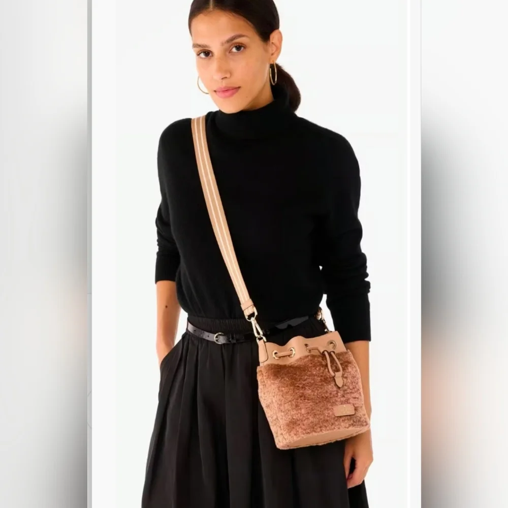 Kate Spade Rosie Faux Fur Bucket Crossbody With Pouch, NWT